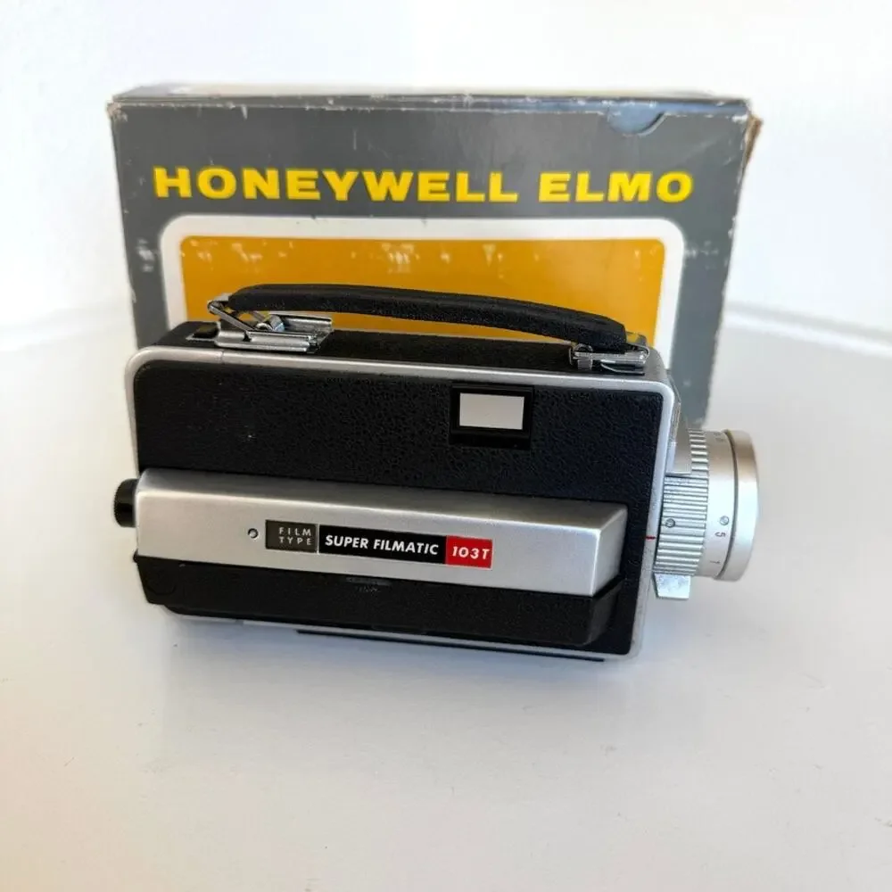 Honeywell Elmo Super 103T 8mm Movie Camera Japan Boxed Kit‎ Vintage Retro